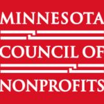 Logo for the Minnesota Council of Nonprofits. Red with white text.